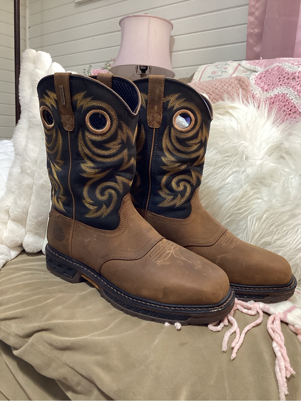 Georgia Boot Black & Brown Carbo-Tec Men’s Boots